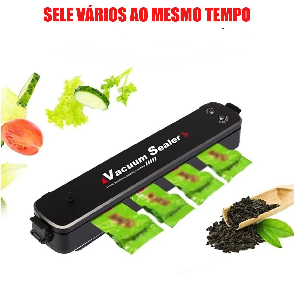 Vedação Automática de Ar a Vácuo Máquina Selar Alimento 110v - 3
