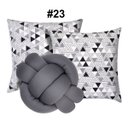 Ver imagem 2 de Kit 2 Almofadas Decorativas cheias mais Almofada Nó Cinza