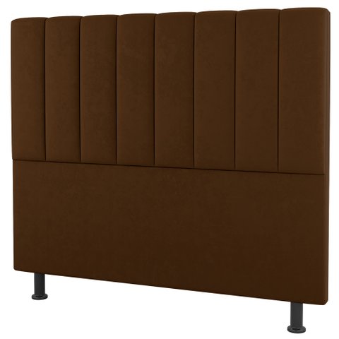 Cabeceira Cama Box Casal Queen Size Cora 160cm Suede Terracota - Desk Design