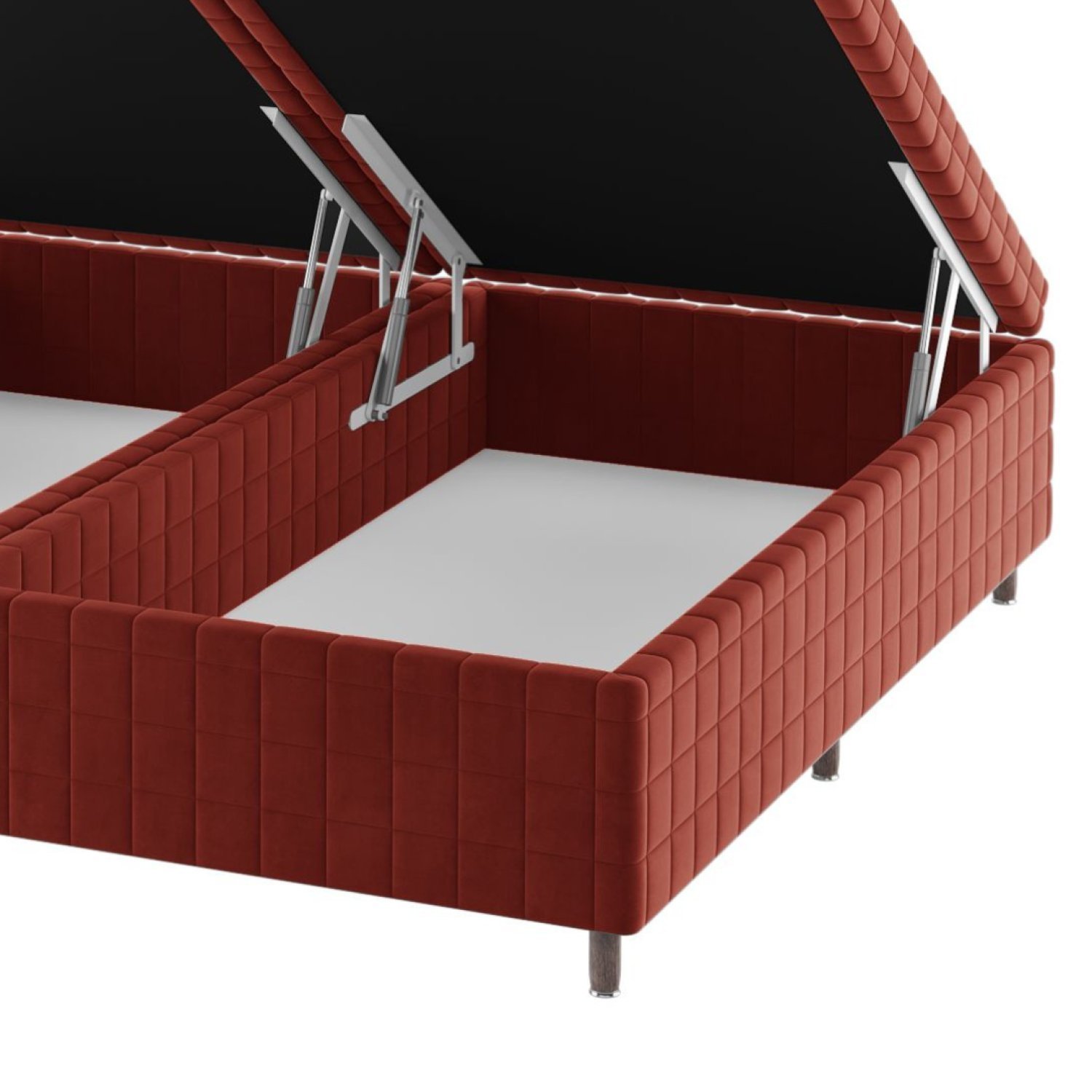 Base Box Baú Queen Ibiza 35cm 1,98m 1,58m - 3