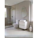 Ver imagem 1 de Gabinete para Banheiro com Cuba e Espelheira Organica 60cm Mdf Branco Dubai - On Móveis