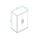 Ver imagem 4 de Sapateira Prática 2 portas para 18 Pares Branco