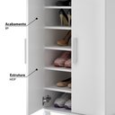 Ver imagem 2 de Sapateira Prática 2 portas para 18 Pares Branco