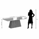 Ver imagem 5 de Mesa para Sala De Jantar Helena 210 x 100 cm e 6 Cadeiras Juliana Cimol Nature/Off-White/Madeira/
