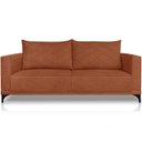Ver imagem 1 de Sofa Nori 3 Lugares Pes de Ferro 220cm Linho Boucle 3303 Ezz