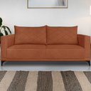 Ver imagem 2 de Sofa Nori 3 Lugares Pes de Ferro 220cm Linho Boucle 3303 Ezz