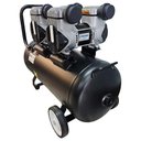 Ver imagem 4 de Compressor Portátil 10 Pés 1hp 50l sem Óleo 1200*2-50l Compbrasil com Kit 6 Pçs Ferrari