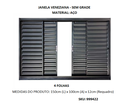 Ver imagem 2 de Janela Veneziana Aço Zarcão 4 Folhas sem Grade sem Vidro 150x100