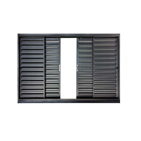 Janela Veneziana Aço Zarcão 4 Folhas sem Grade sem Vidro 150x100