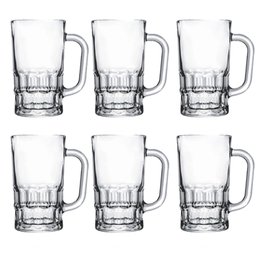 Conjunto 6 Canecas Chopp Vidro 360ml Class Home - 1