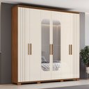 Ver imagem 1 de G. Roupa Avila 06 Pts. C/ Espelho Nature/off White - Henn