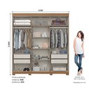 Ver imagem 7 de G. Roupa Avila 06 Pts. C/ Espelho Nature/off White - Henn