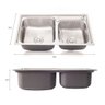 Cuba Pia Gourmet Luxo Prizi Queenbox Aço Inox 201 43x78cm Ki - 1