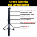Ver mais imagens de Kit 4 Cavaletes Automotivos Tipo Preguiça 2 Toneladas Suporte Reforçado Trava de Segurança Carros