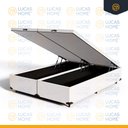 Ver imagem 4 de Cama Box Baú com Colchão de Molas Ensacadas Pillow Top Flora Queen 158cm