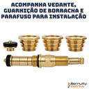 Ver imagem 3 de Kit Reparo Salva Registro Blukit 10x1 Fácil Chuveiro Pressão Metal Banheiro