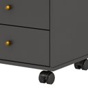 Ver imagem 4 de Kit com 02 Mesa de Cabeceira Presence 9070 Grafite Demobile