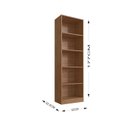 Ver imagem 3 de Estante para Livros em MDP Palermo Marrom/Freijó