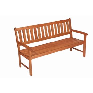 Banco Ipanema 156 Três Lugares Encosto para Jardim - Stain Jatobá - Mestra