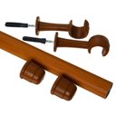 Ver imagem 2 de Kit Varão de Cortina Real 28mm 2,50 Metros