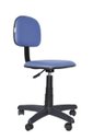 Ver imagem 1 de Cadeira Secretaria Giratoria Polo - Couro SinteticoCorano - Azul Claro