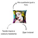 Ver imagem 4 de Kit 4 Almofadas Cheias 40cm X 40cm Decorativas Estampadas Digital Sala Sofá Quarto Listras Geo