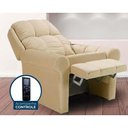 Ver imagem 1 de Poltrona Reclinável c/Massagem p/ Sala MH 1216 Two Way Courano Creme - Herval