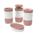Ver imagem 1 de Kit Banheiro Code Crippa com 4 Peças (porta Escova, Porta Sabonete Líquido, Porta Algodão e