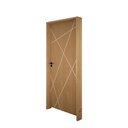 Ver imagem 3 de Porta Agatha 62x210 Fechadura Externa Classic Preto Lado Direito