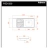 Pia Inox Fabrinox PSD1200E 120x52cm, cuba direita, kit completo - 2