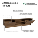 Ver imagem 5 de Rack para TV até 80 Polegadas 218 cm 2 Portas Rustic Stella Madesa
