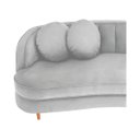 Ver imagem 5 de Sofá Curvo 2 Lugares Orgânico Sala Recepção Escritório Decorativo Luxo Panamá 140cm Suede