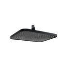 Ver imagem 1 de Ducha 30x20 Cm Flatt Preto Fosco Retangular Abs C/ Niple Teto