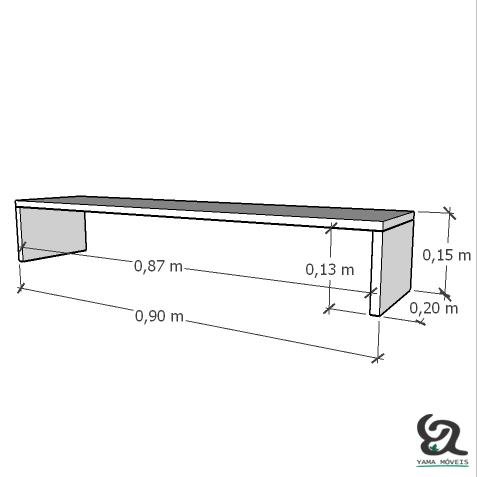 Suporte Notebook Monitor em Mdf Base Mesa Escritório Branco - 4