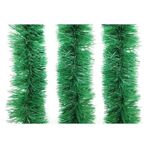 Kit 3 Festão de Natal Verde Opaco 9cm X 2m Total 6 Metros - Master Christmas