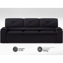 Ver imagem 4 de Sofá com Porta Copos Retrátil e Reclinável Pop 2,05m Velosuede Preto - Netsofas