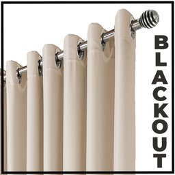 Cortina Blackout Blecaute Napoli 5,00 X 2,60 Quarto Palha - 4