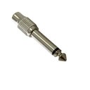 Ver imagem 2 de Kit 5 Adaptadores P10 Mono X Jack Rca Metal