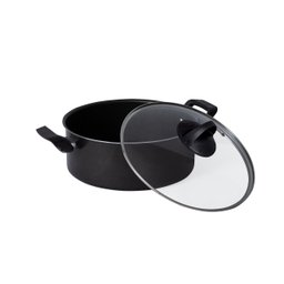 Jogo De Panelas 5 Peças Antiaderente Teflon Tampa De Vidro Tamanhos 16cm 18cm 20cm 22cm e 24cm - 6