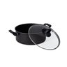 Jogo De Panelas 5 Peças Antiaderente Teflon Tampa De Vidro Tamanhos 16cm 18cm 20cm 22cm e 24cm - 6