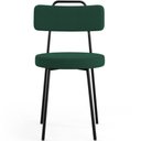 Ver imagem 6 de Kit 04 Cadeiras Decorativas Estofada Para Sala De Jantar Barcelona L02 Bouclê Verde - Lyam Decor