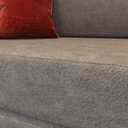 Ver imagem 3 de Sofá Modular Dobrável 3 em 1 Puff Sofá Cama Confortável em Espuma Alta Densidade - Cinza