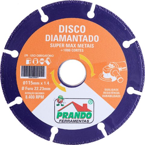 Disco Prando Super Max 115 X 22,23 Mm