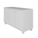 Ver imagem 7 de Rack para TV até 40 Polegadas 3 Portas 1 Prateleira - Branco