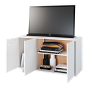 Ver imagem 5 de Rack para TV até 40 Polegadas 3 Portas 1 Prateleira - Branco