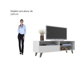 Rack de Tv até 55 Pol. Saragoça com 1 Porta - Branco - 4