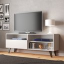 Ver imagem 3 de Rack de Tv até 55 Pol. Saragoça com 1 Porta - Branco