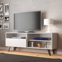 Ver imagem 1 de Rack de Tv até 55 Pol. Saragoça com 1 Porta - Branco