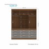 Guarda Roupa Casal 3 Portas de Correr 9 Gavetas Click - 5