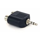 Ver imagem 1 de Adaptador Conector P2 Macho para 2x Rca Fêmea Preto